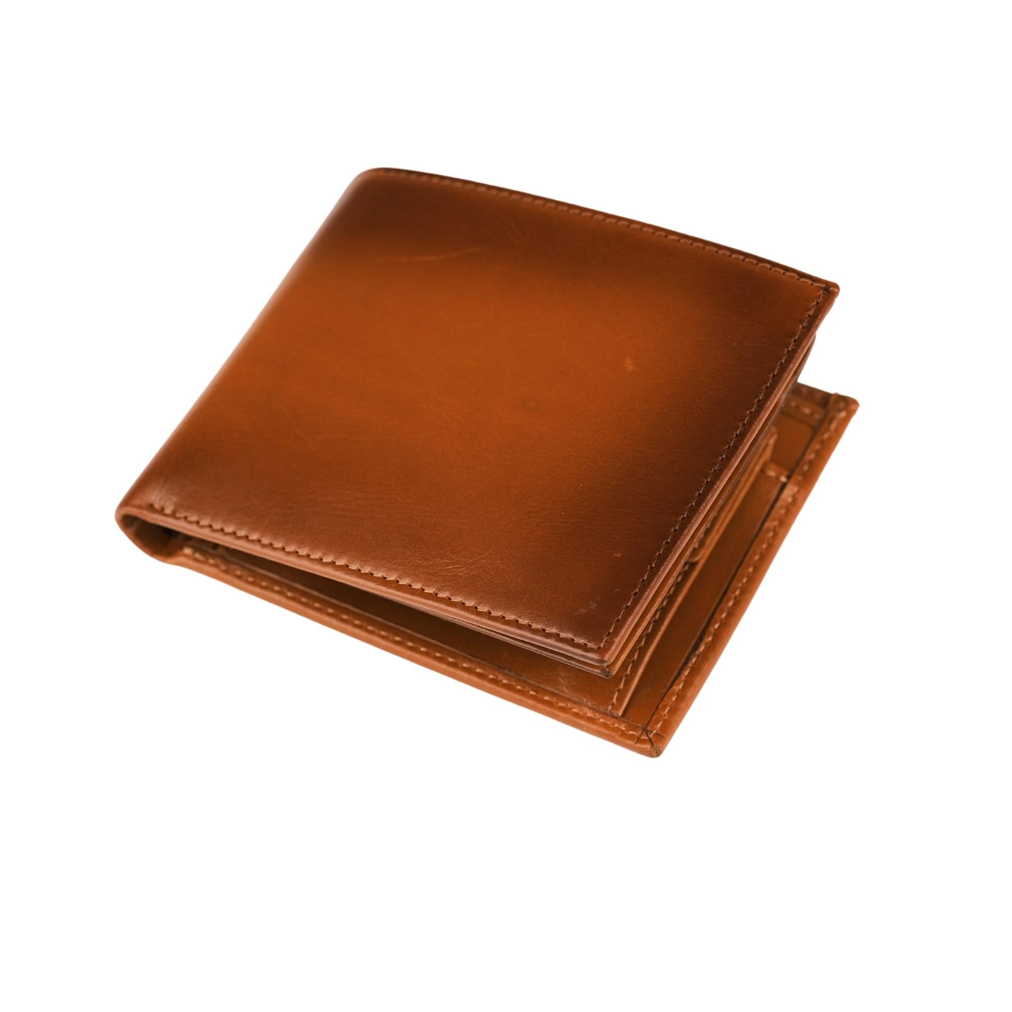 Aspen Premium Full-Grain Leather Wallet for Men-Tan---TORONATA