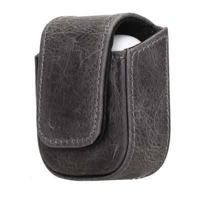 aurora luxury leather airpods case with attached wrist strap - toronata - 