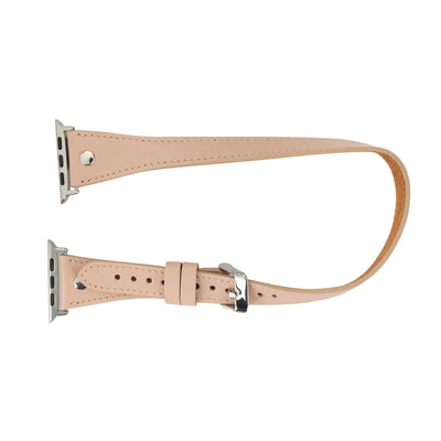 basin double tour leather bands for apple watch 9, ultra 2 and setoronata - 