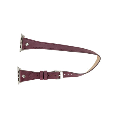 basin double tour leather bands for apple watch 9, ultra 2 and setoronata - 