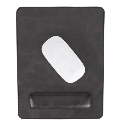boulder full-grain leather mouse pad with hand support - toronata - 