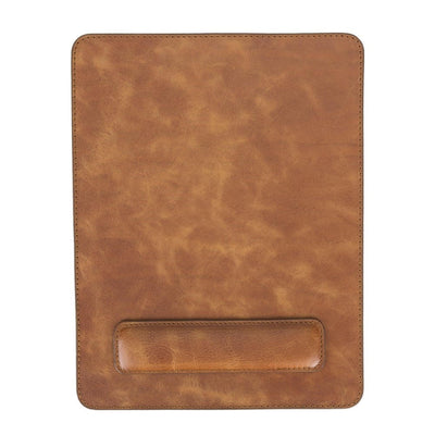 boulder full-grain leather mouse pad with hand support - toronata - 