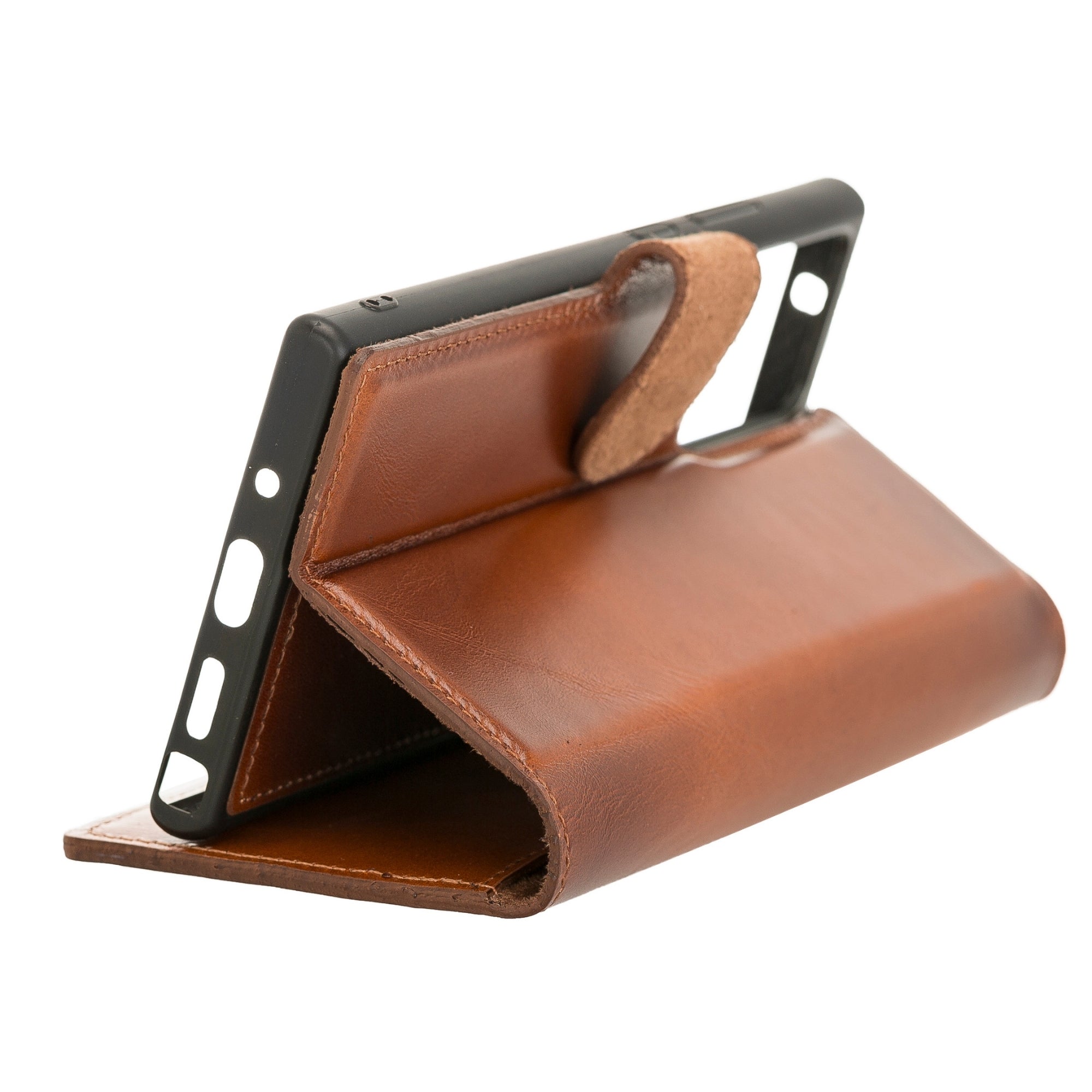Buffalo Leather Samsung Galaxy Note 20 Ultra Wallet with Detachable Case-Tan---TORONATA