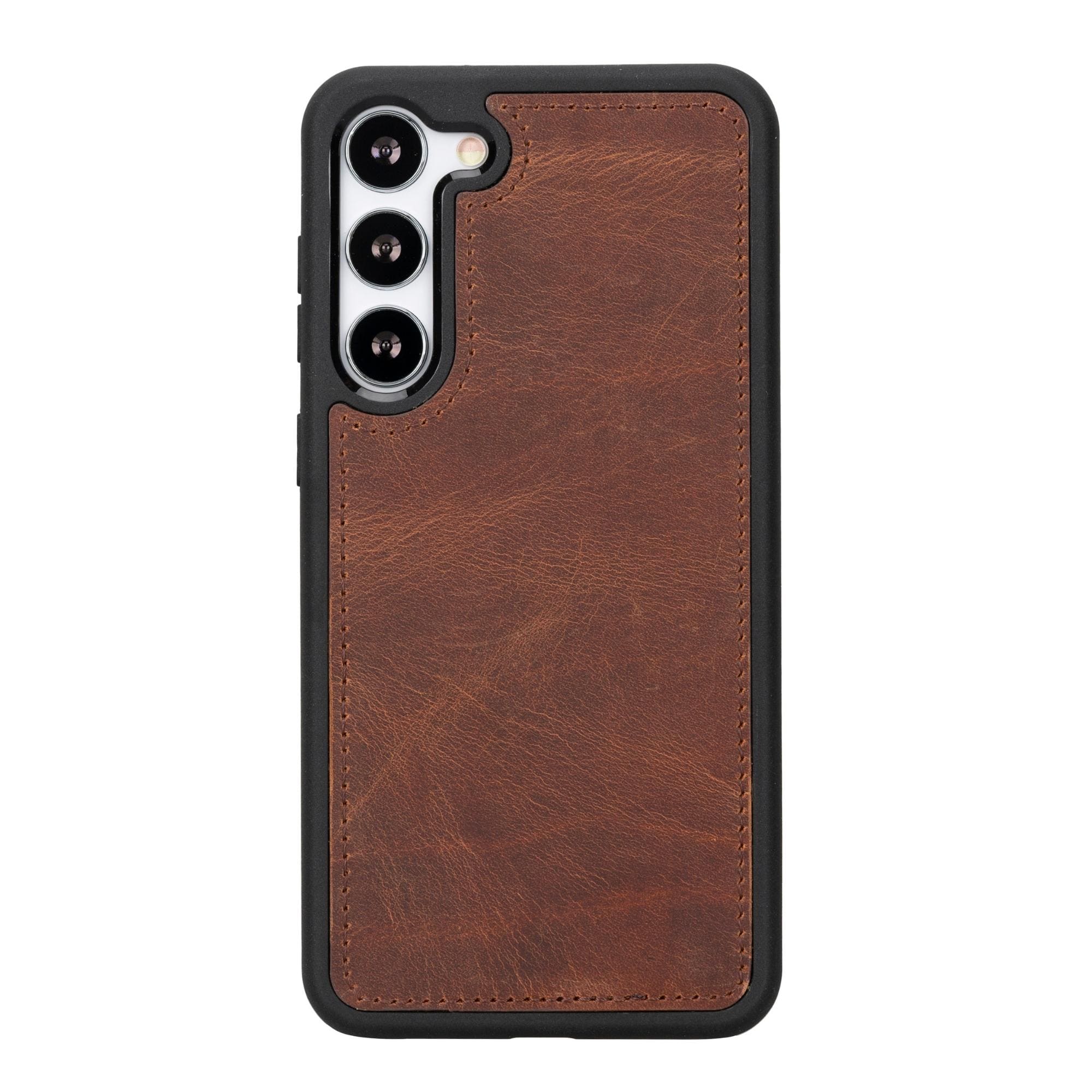 buffalo samsung galaxy s23 series detachable leather wallet case - galaxy s23 - antic brown - toronata