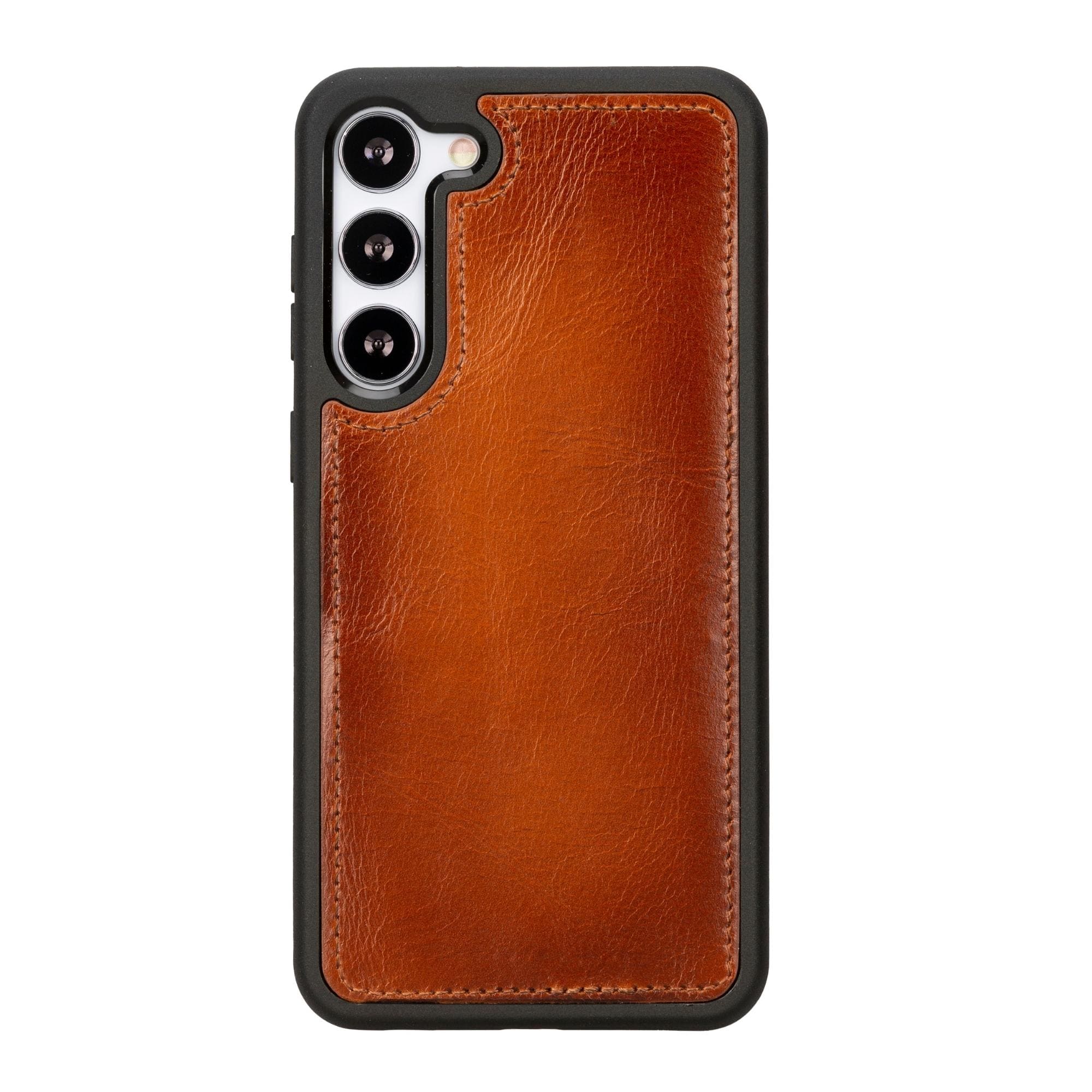 buffalo samsung galaxy s23 series detachable leather wallet case - galaxy s23 - tan - toronata