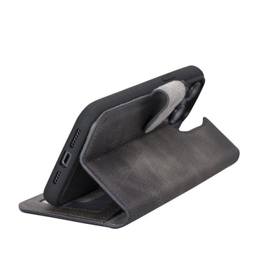 casper iphone 12 series detachable leather wallet case - toronata - 