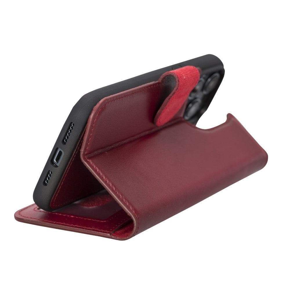 Casper iPhone 12 Series Detachable Leather Wallet Case - iPhone 12 Pro Max - Red - TORONATA