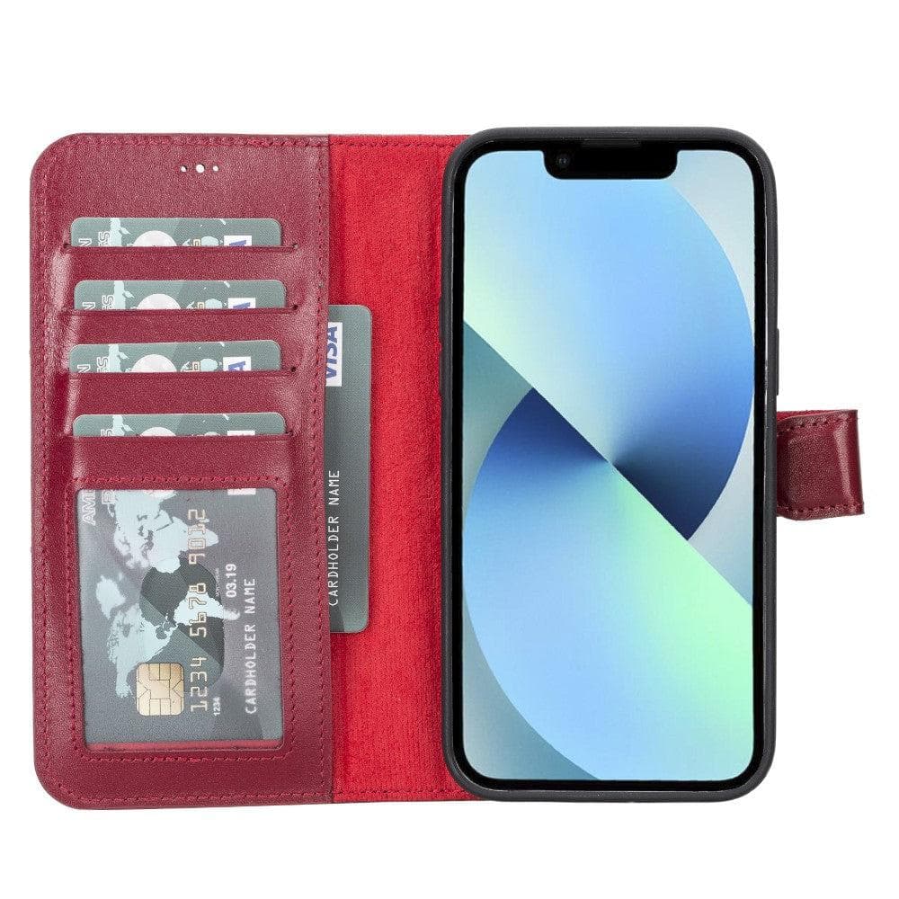 Casper iPhone 12 Series Detachable Leather Wallet Case - iPhone 12 Pro Max - Red - TORONATA