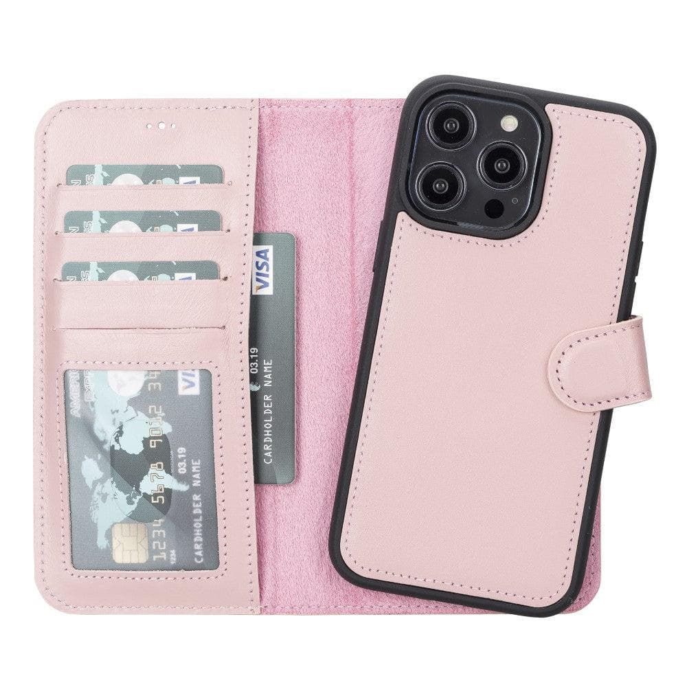 Casper iPhone 12 Series Detachable Leather Wallet Case - iPhone 12 Pro Max - Pink - TORONATA