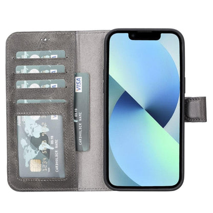 casper iphone 12 series detachable leather wallet case - toronata - 