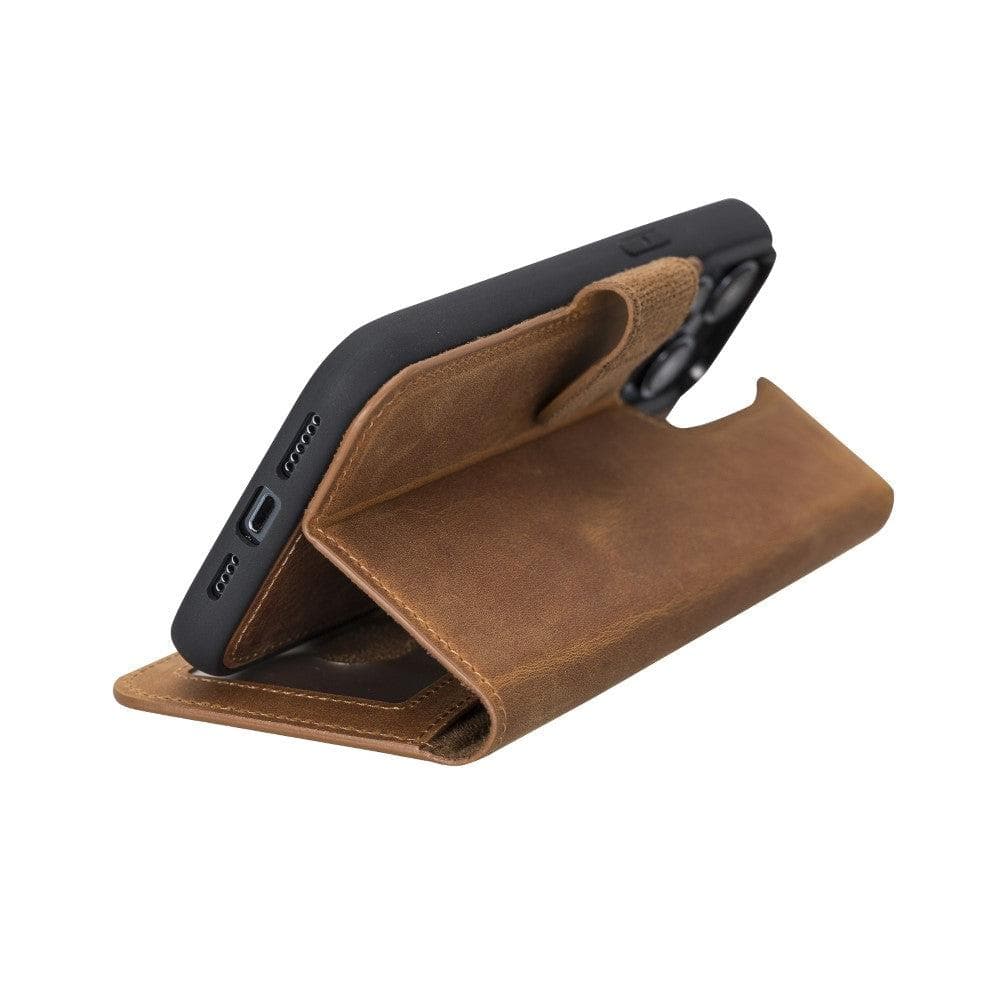casper iphone 12 series detachable leather wallet case - toronata - 