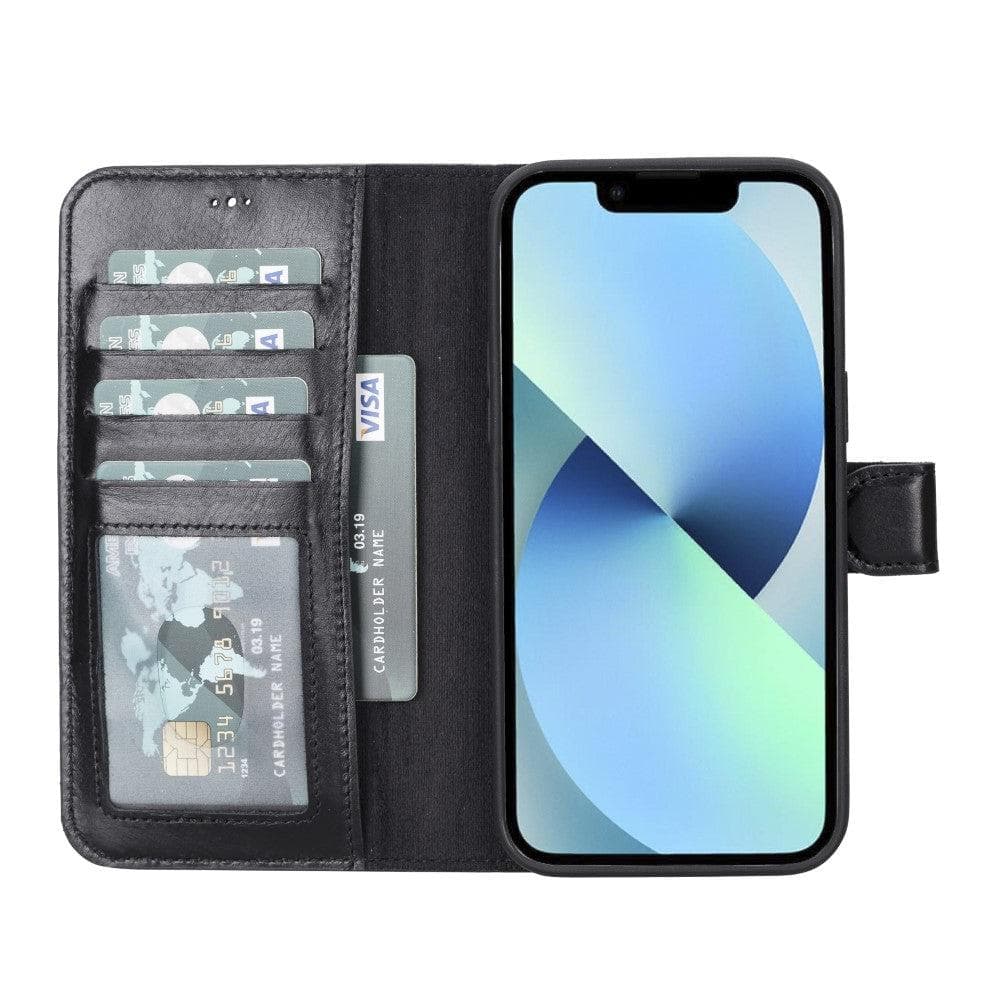 Casper iPhone 12 Series Detachable Leather Wallet Case - iPhone 12 Pro Max - Black - TORONATA