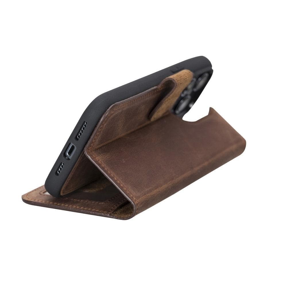 casper iphone 12 series detachable leather wallet case - toronata - 