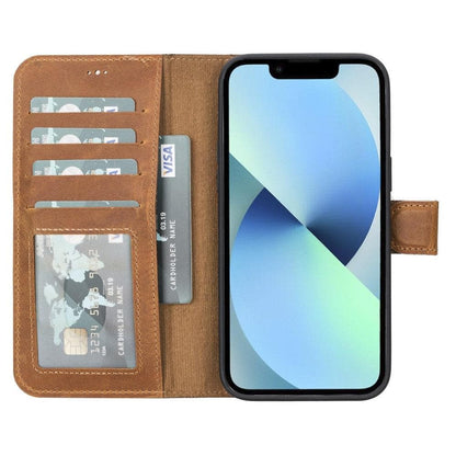 casper iphone 12 series detachable leather wallet case - toronata - 