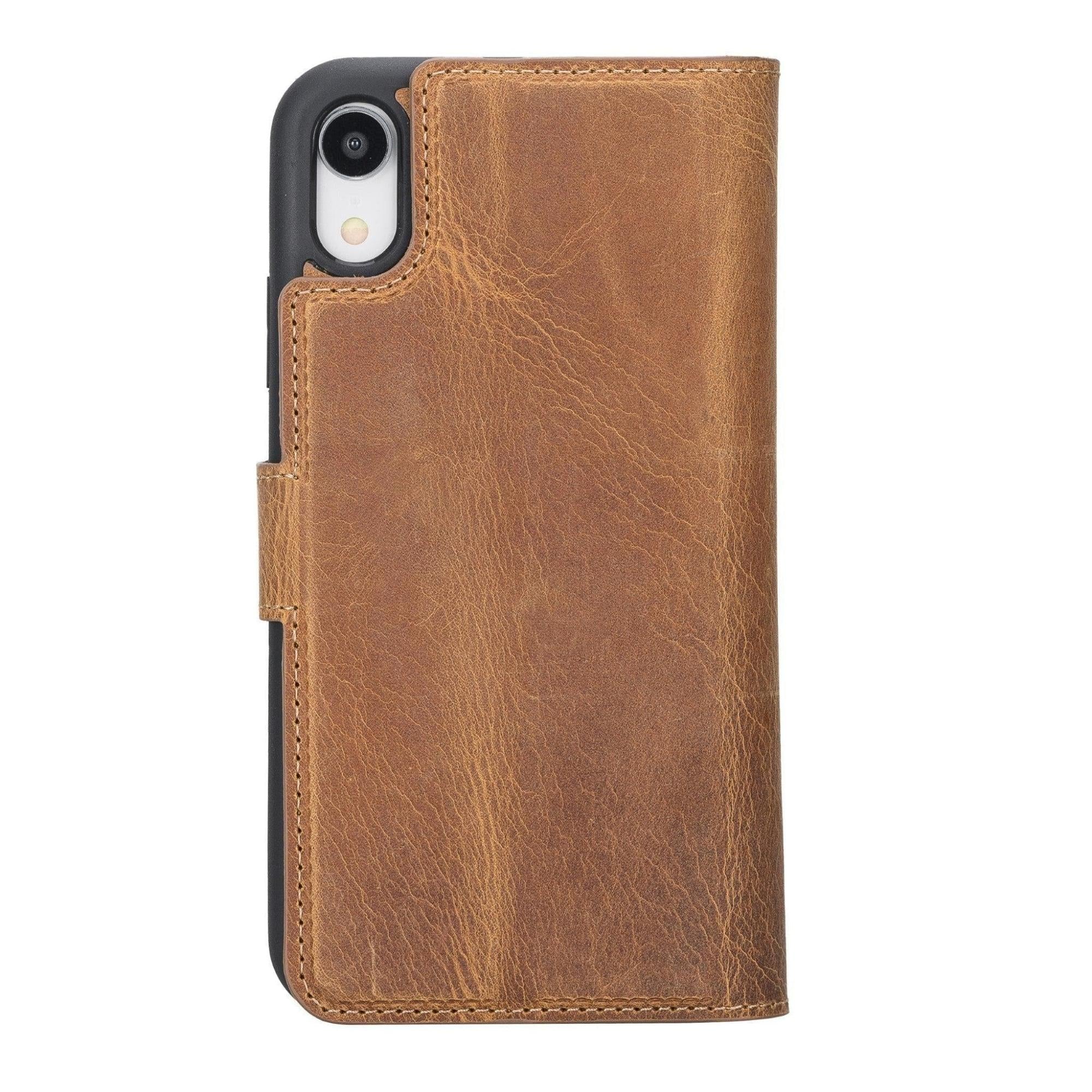 Casper iPhone XR Leather Wallet Case-iPhone XR-Light Brown--TORONATA