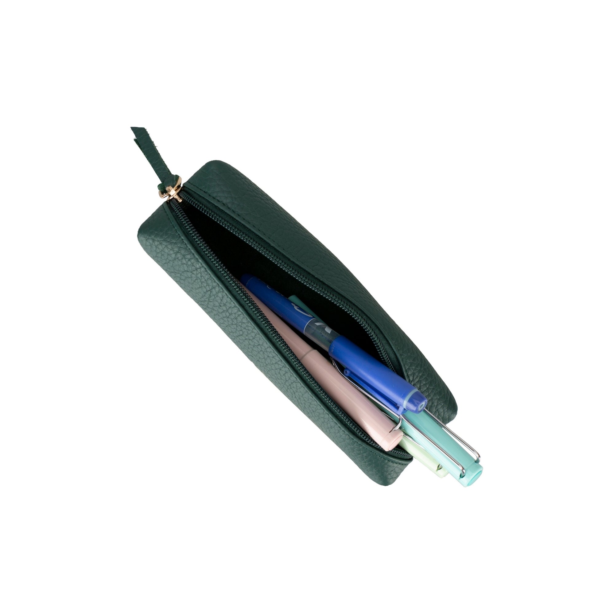 Centennial Multipurpose Leather Pencil Case and Makeup Bag - TORONATA - 