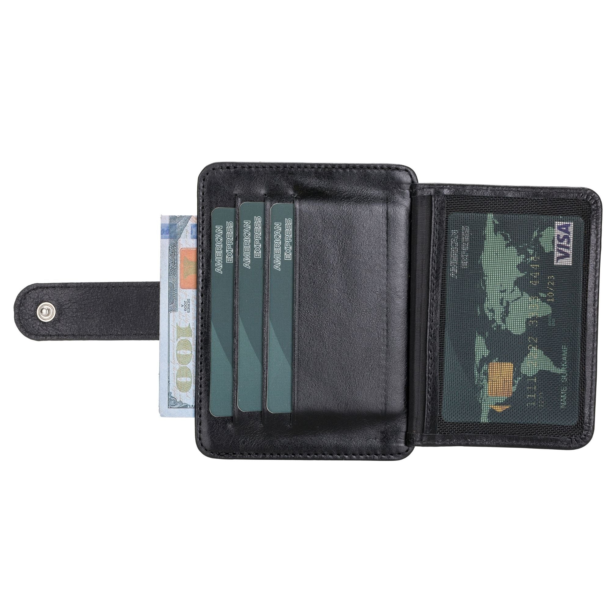 Cortez Handcrafted Leather Slim Wallet with Card Holder - TORONATA - 
