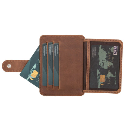Cortez Handcrafted Leather Slim Wallet with Card Holder - TORONATA - 