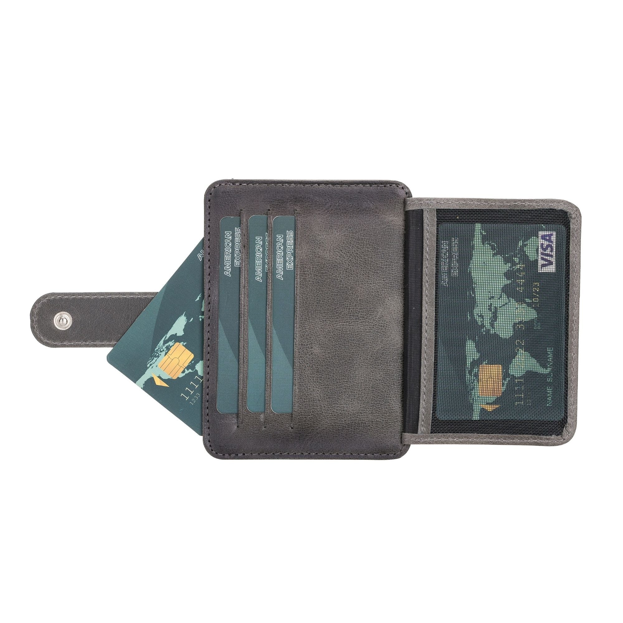 Cortez Handcrafted Leather Slim Wallet with Card Holder - TORONATA - 