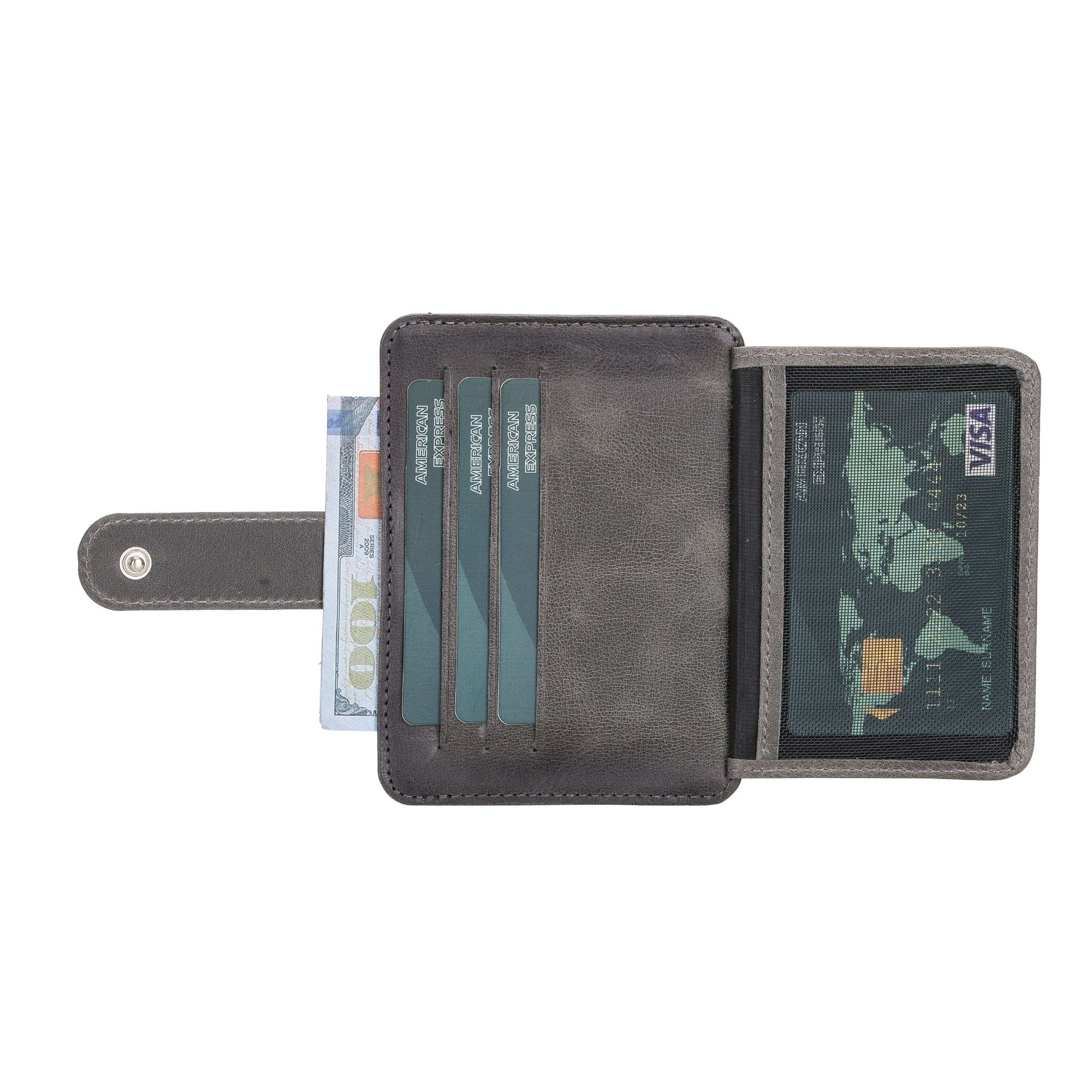 Cortez Handcrafted Leather Slim Wallet with Card Holder - TORONATA - 