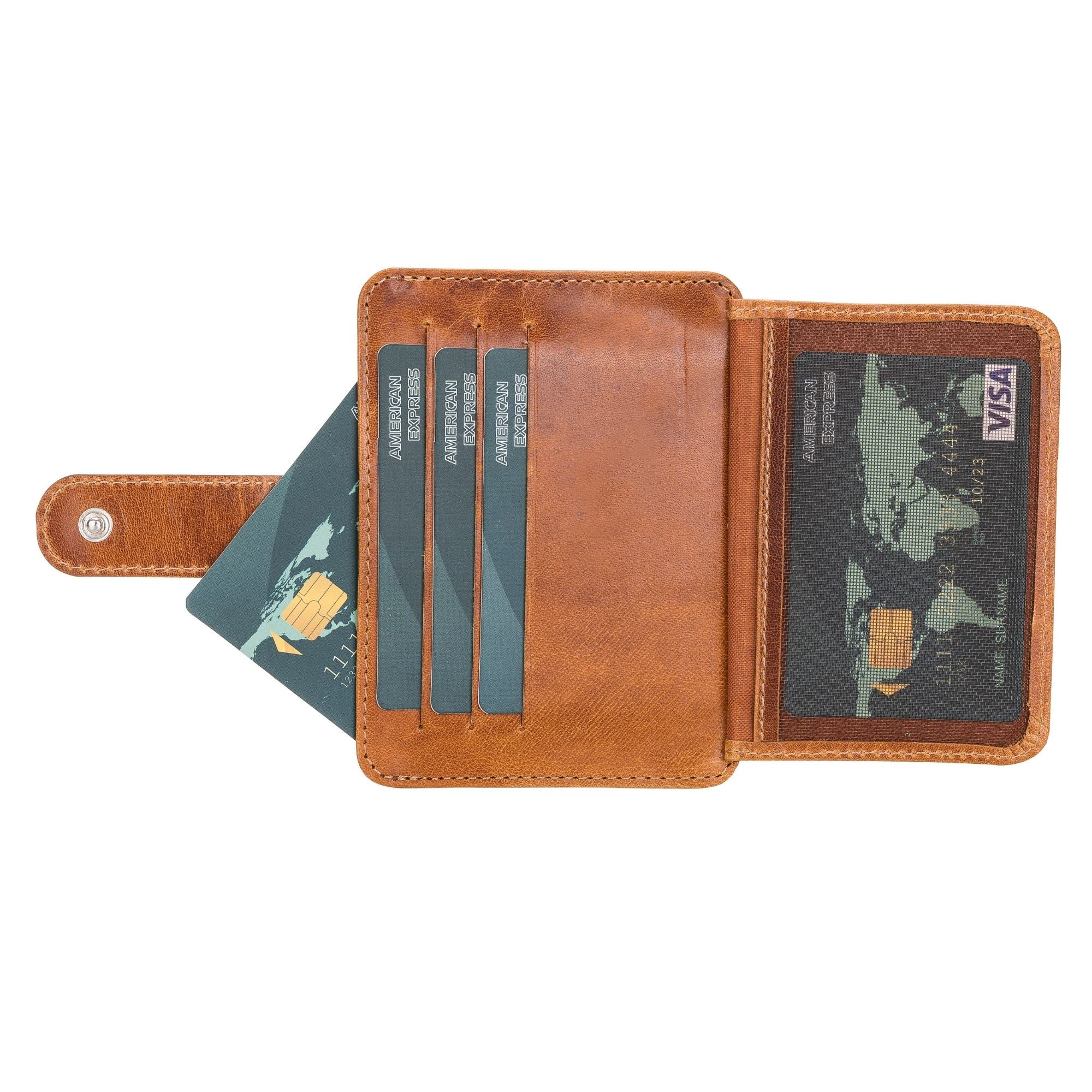 Cortez Handcrafted Leather Slim Wallet with Card Holder - TORONATA - 