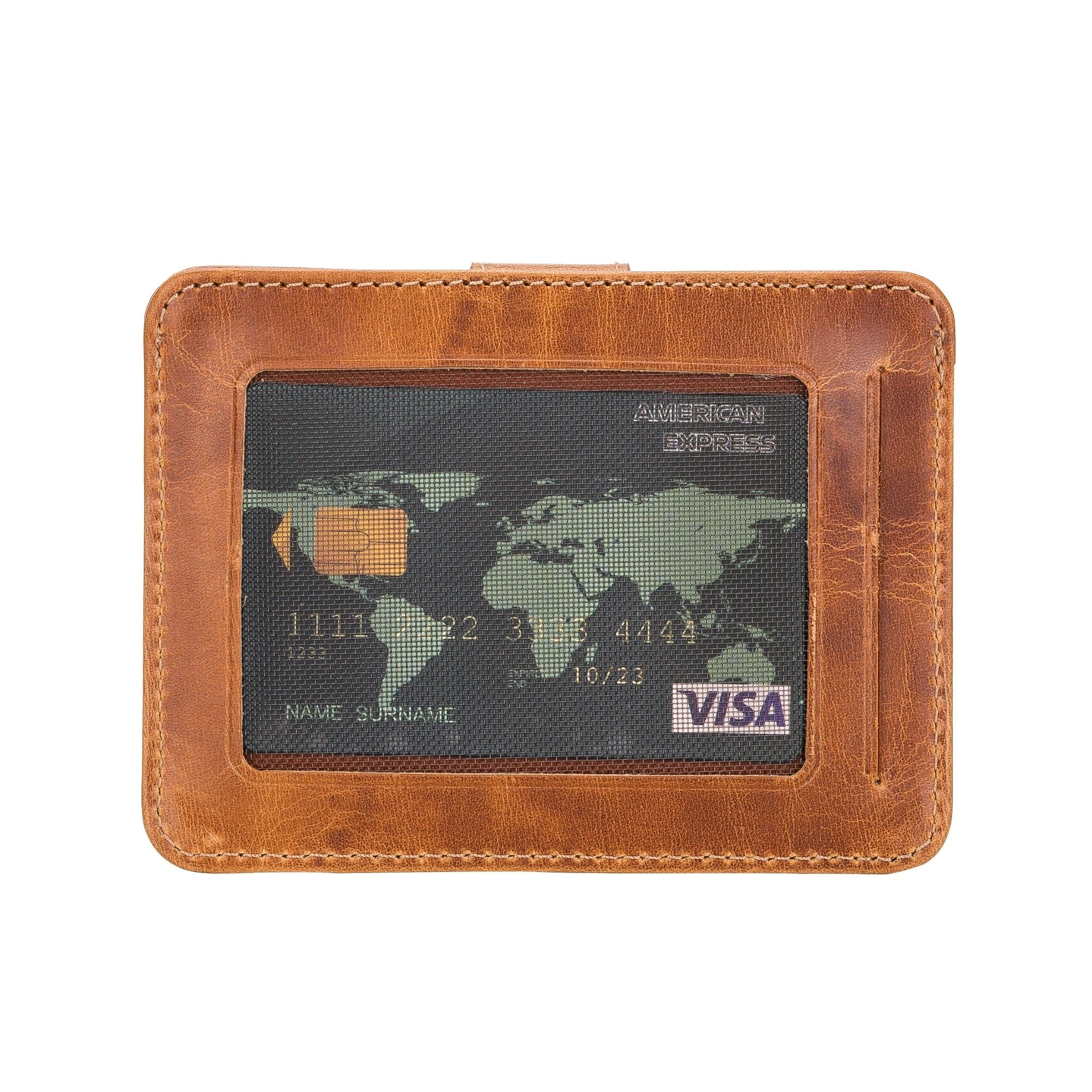 Cortez Handcrafted Leather Slim Wallet with Card Holder - TORONATA - 