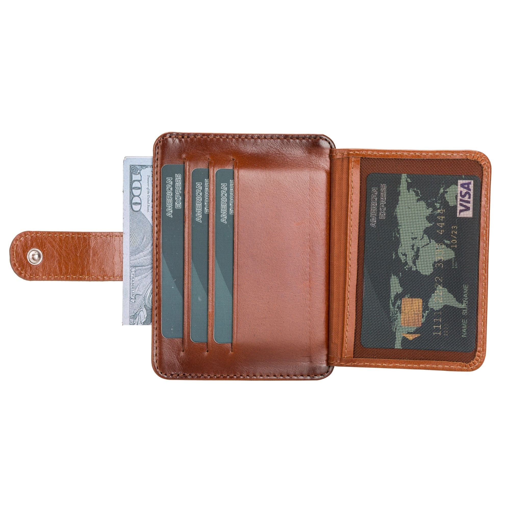 Cortez Handcrafted Leather Slim Wallet with Card Holder - TORONATA - 