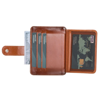 Cortez Handcrafted Leather Slim Wallet with Card Holder - TORONATA - 
