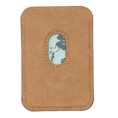 cortland full-grain leather card holder wallet with magnet - toronata - 