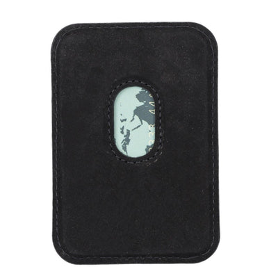 cortland full-grain leather card holder wallet with magnet - toronata - 