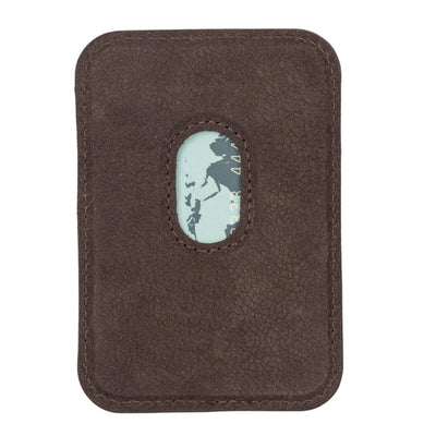 cortland full-grain leather card holder wallet with magnet - toronata - 