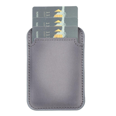cortland full-grain leather card holder wallet with magnet - toronata - 