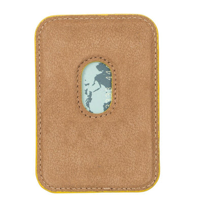 cortland full-grain leather card holder wallet with magnet - toronata - 