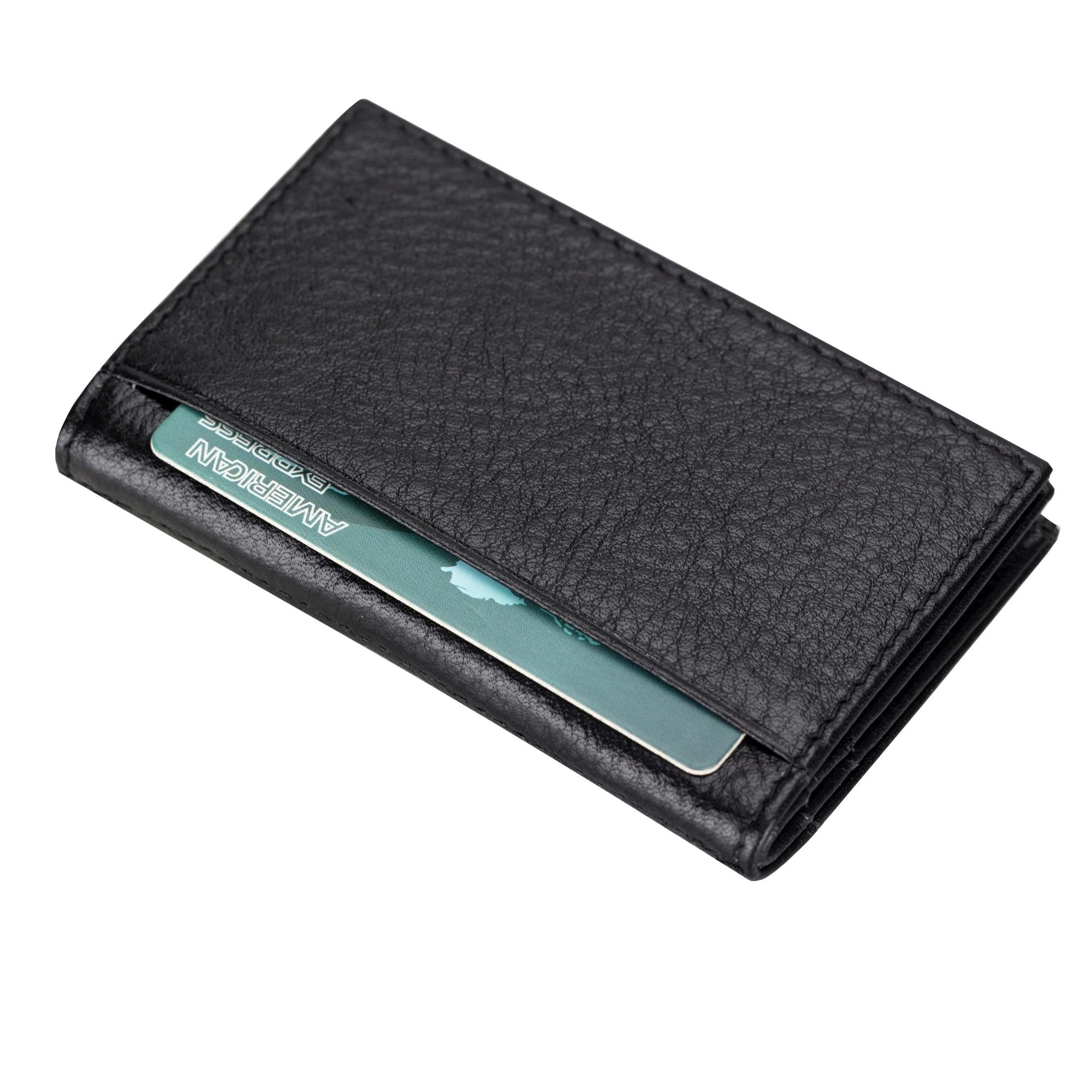 Denver Luxury Full-Grain Leather Card Holder for Men-Brown---TORONATA