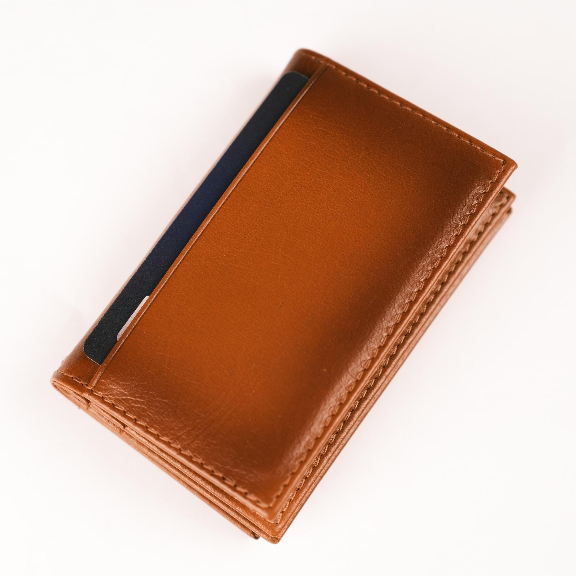 Denver Luxury Full-Grain Leather Card Holder for Men-Tan---TORONATA