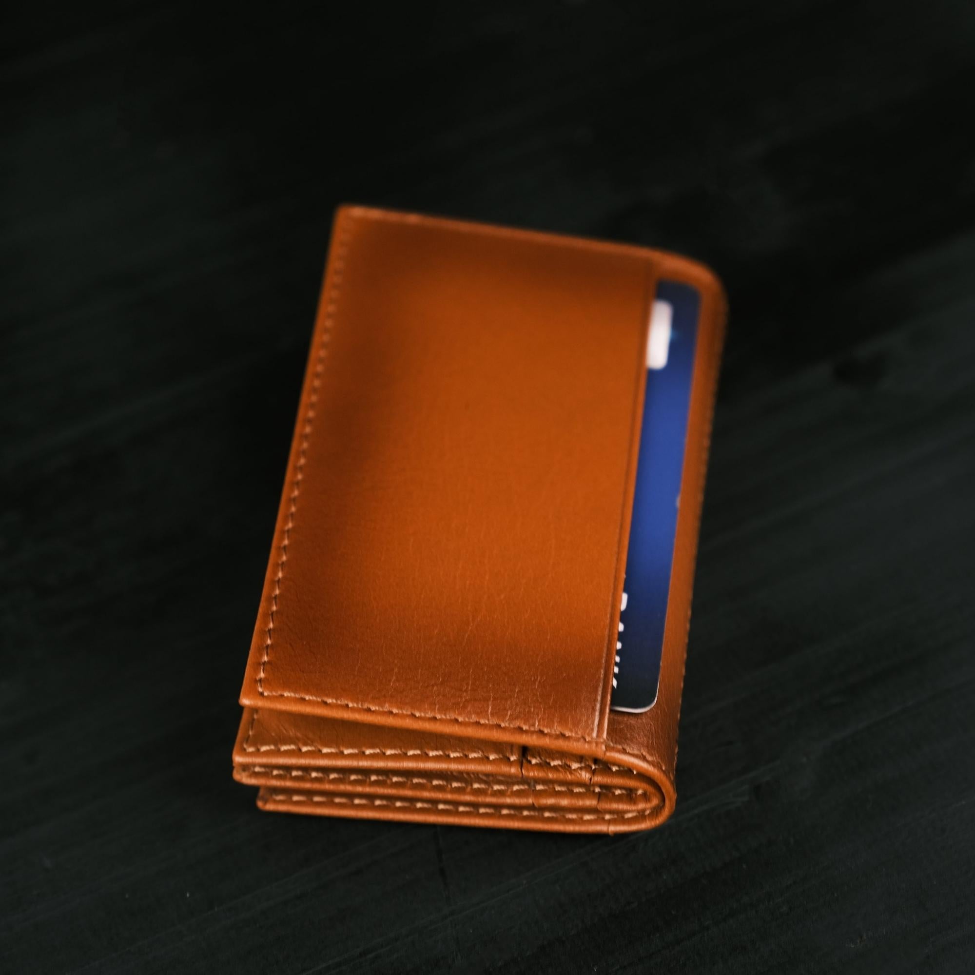 Denver Luxury Full-Grain Leather Card Holder for Men-Tan---TORONATA