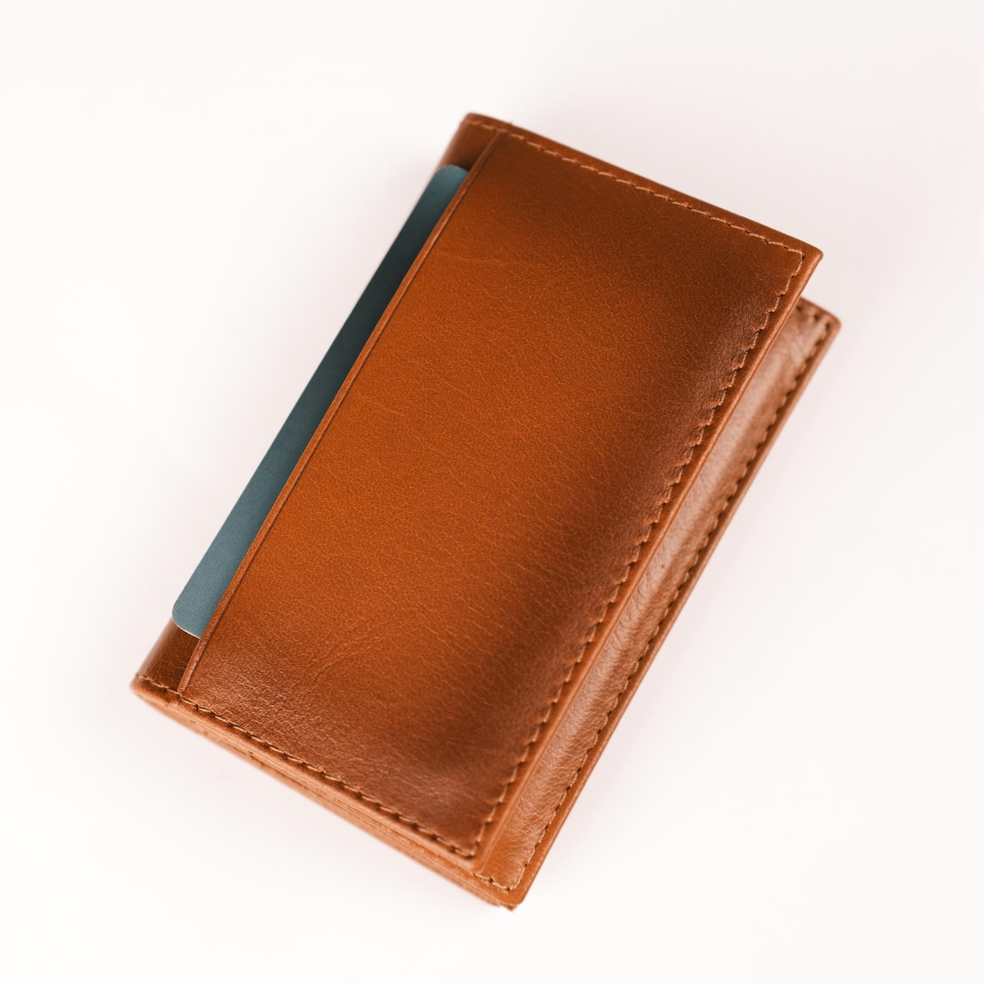 Denver Luxury Full-Grain Leather Card Holder for Men-Tan---TORONATA