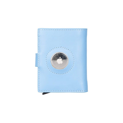 douglas leather pop-up cardholder with compatible apple airtag - toronata - 