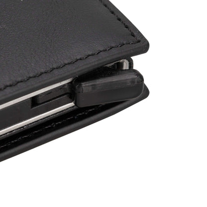 douglas leather pop-up cardholder with compatible apple airtag - toronata - 