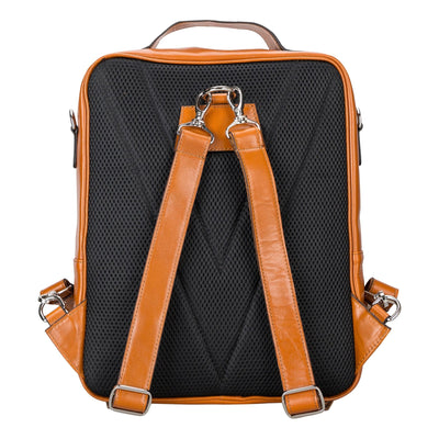 elmira leather laptop backpack for men and women - toronata - 