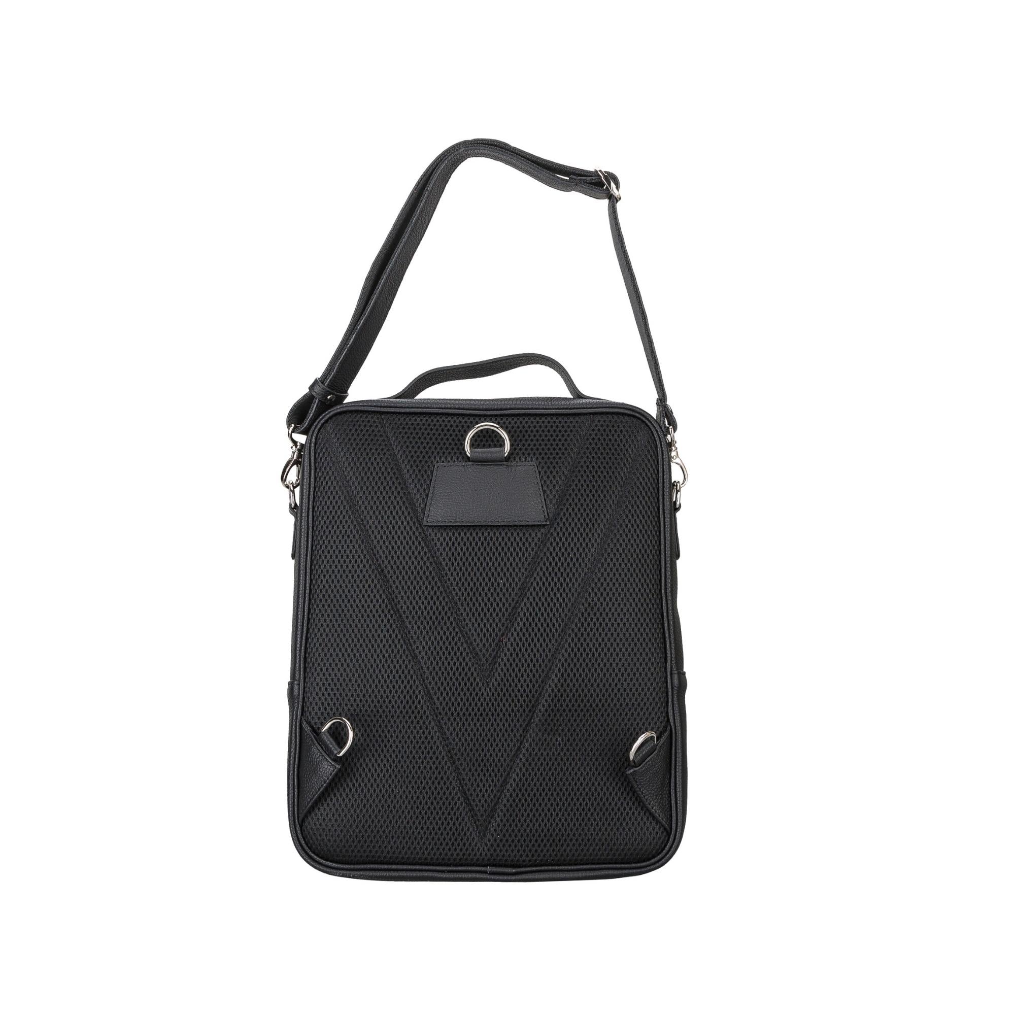 Elmira Leather Laptop Backpack for Men and Women - Black - TORONATA