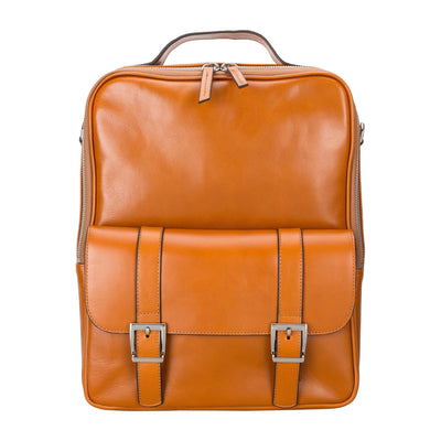 elmira leather laptop backpack for men and women - toronata - 