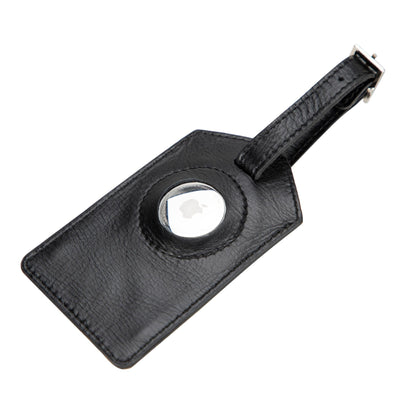 estes genuine leather luggage tag with airtag slot - toronata - 