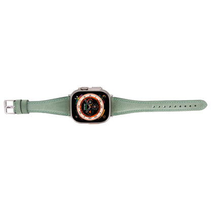 evansville slim leather bands for apple watch 9, ultra 2 & se - toronata - 
