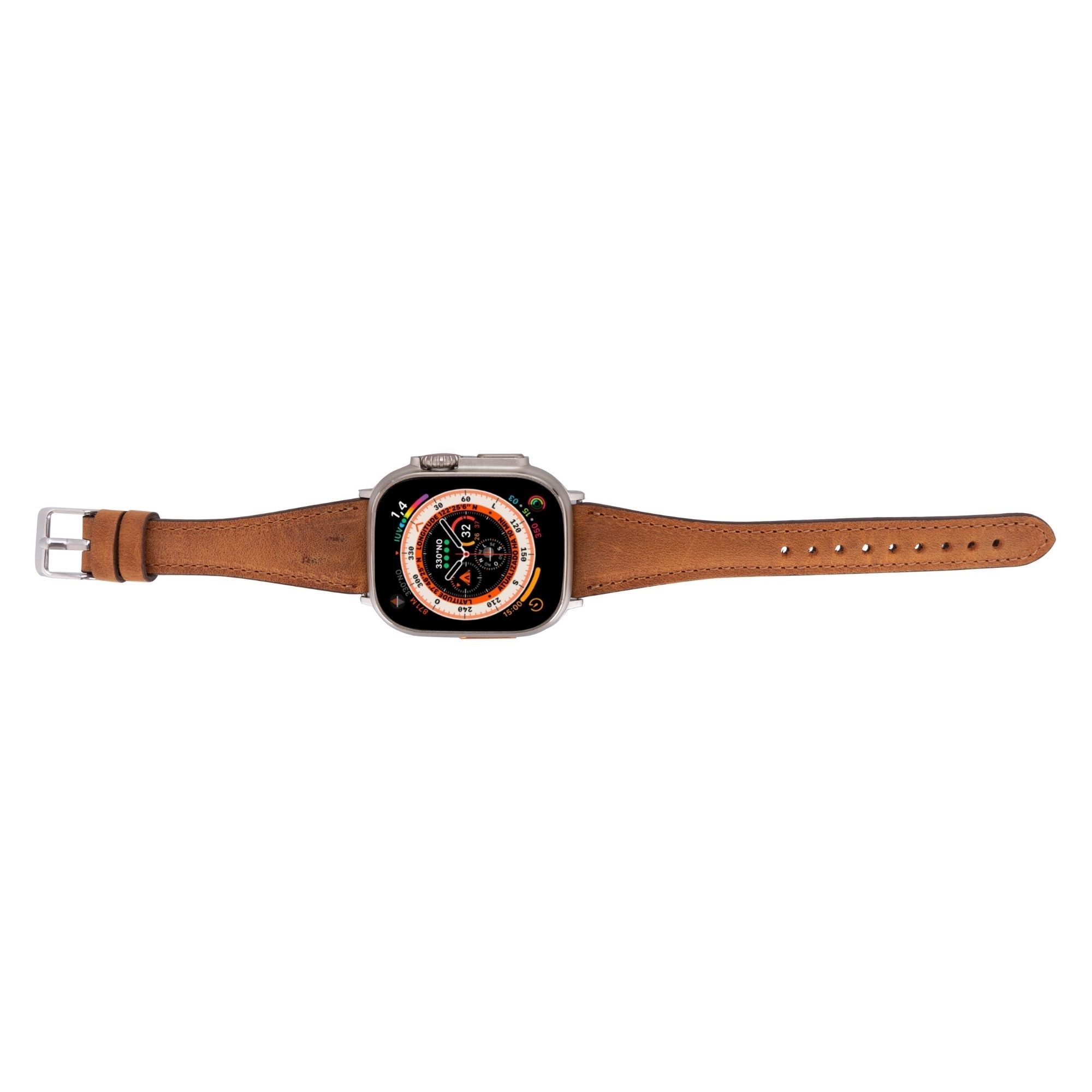 evansville slim leather bands for apple watch 9, ultra 2 & se - toronata - 