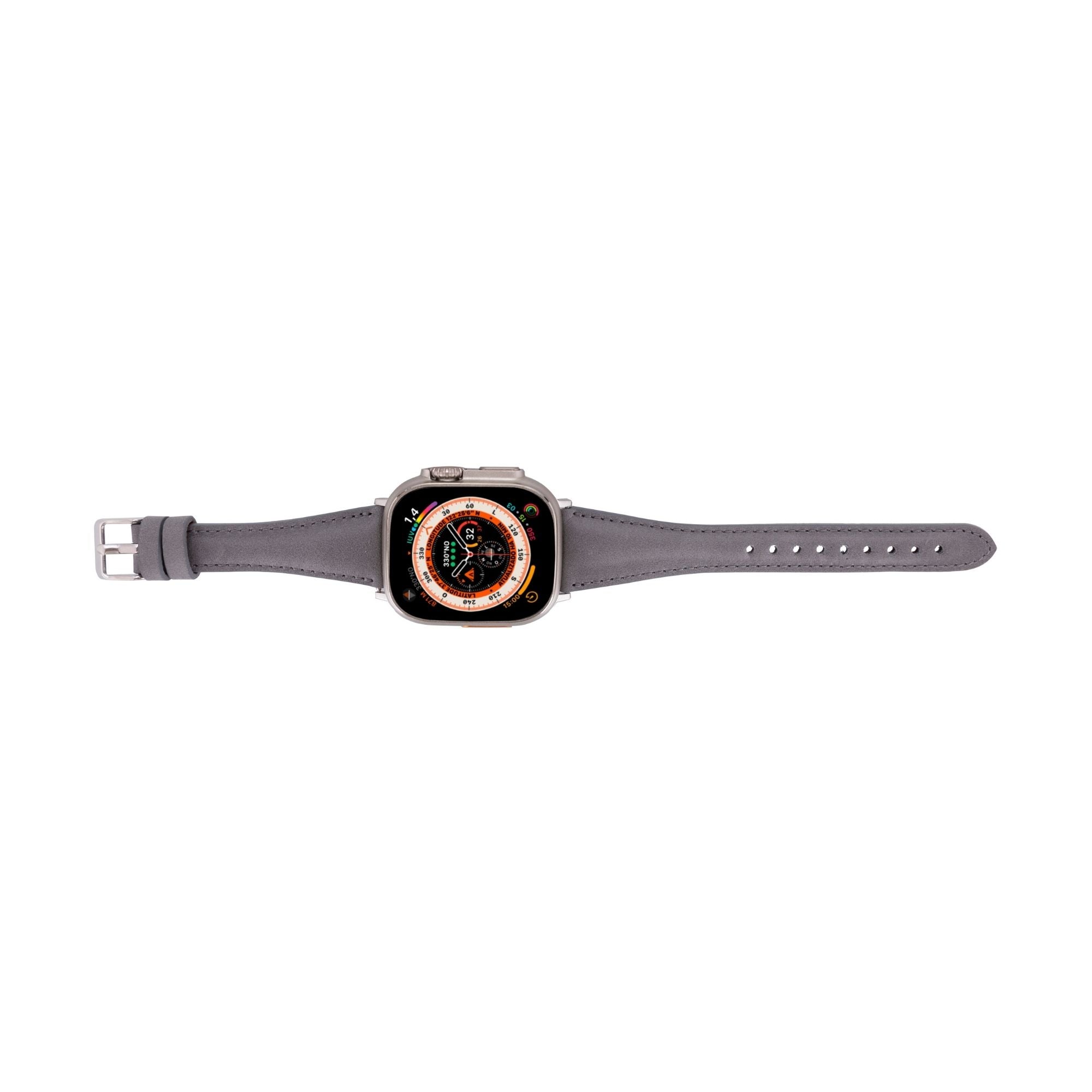 evansville slim leather bands for apple watch 9, ultra 2 & se - toronata - 
