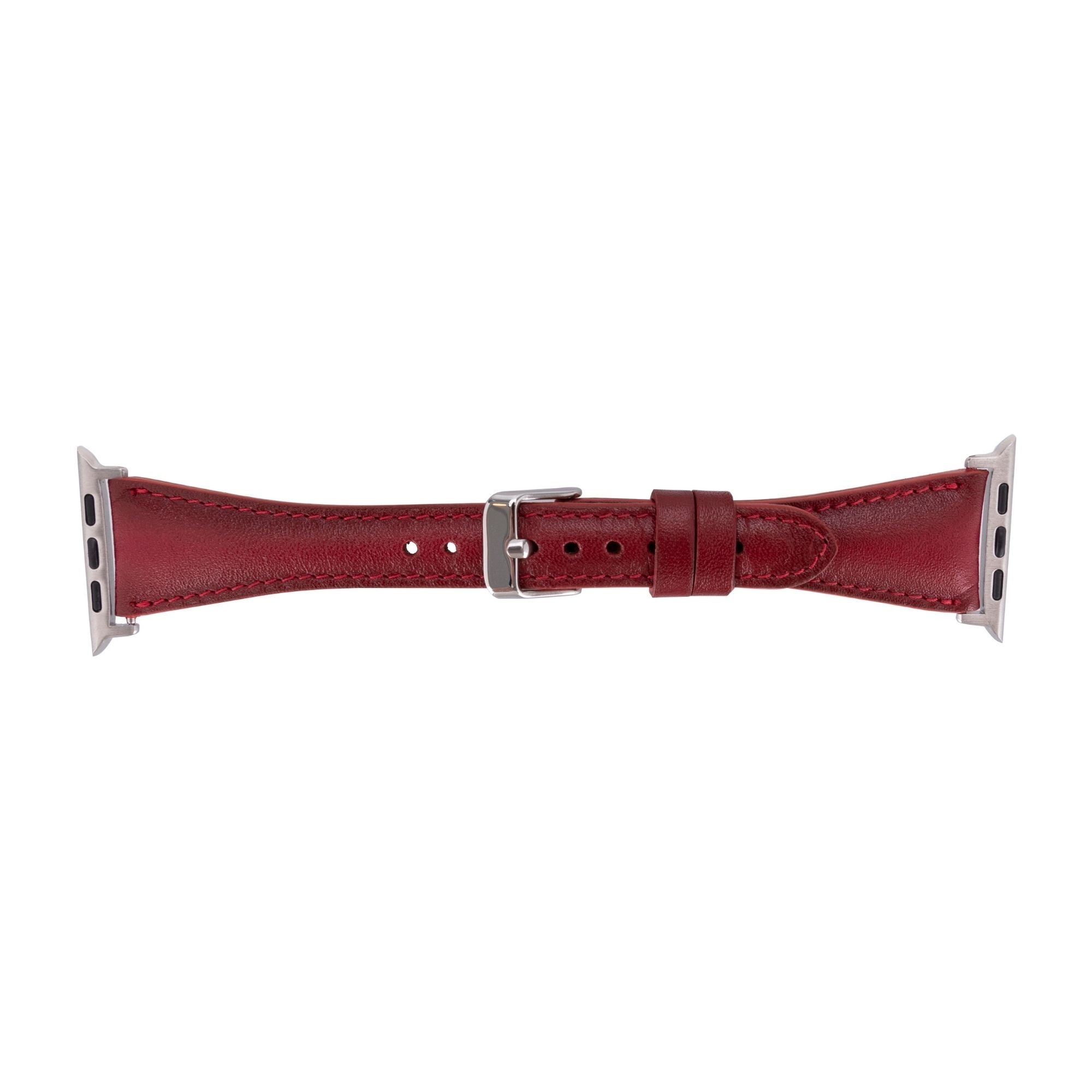 evansville slim leather bands for apple watch 9, ultra 2 & se - toronata - 