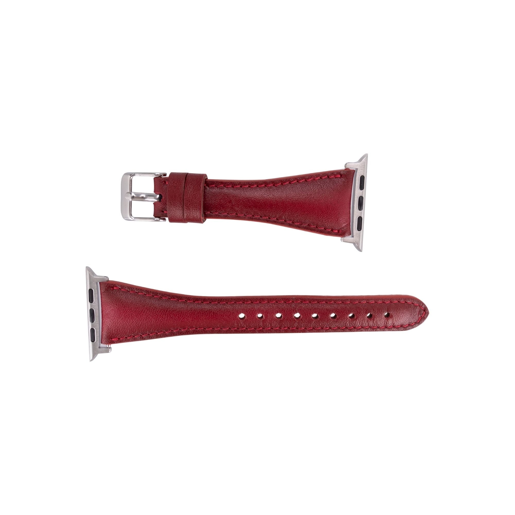 evansville slim leather bands for apple watch 9, ultra 2 & se - toronata - 