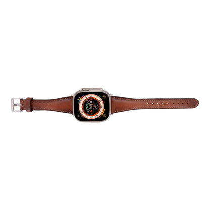 evansville slim leather bands for apple watch 9, ultra 2 & se - toronata - 