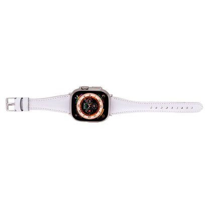 evansville slim leather bands for apple watch 9, ultra 2 & se - toronata - 